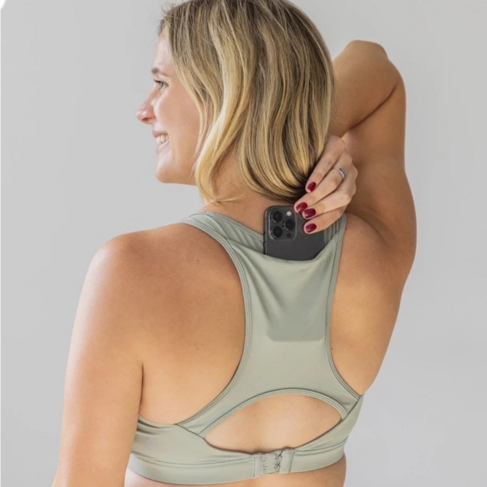 DARK BLUE Go With The Flow Nursing Sports Bra